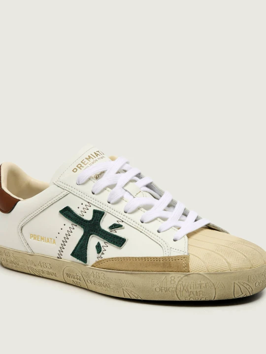 Zdjęcie produktu Premiata Skórzane sneakersy STEVEN ecru