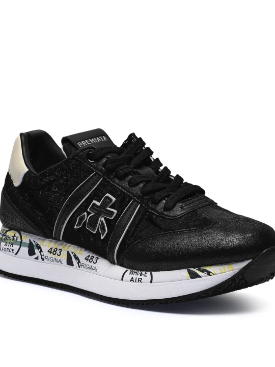 Zdjęcie produktu Premiata Sneakersy CONNY | z dodatkiem skóry czarny