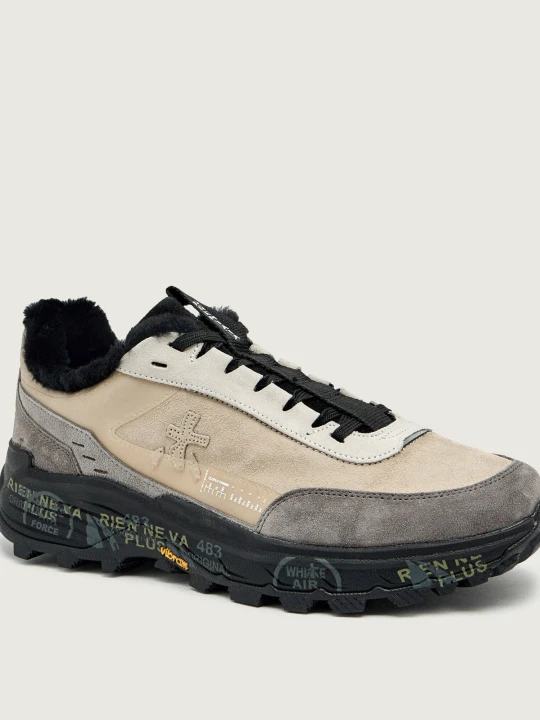 Zdjęcie produktu Premiata Sneakersy DEVEN_435 | z dodatkiem skóry | shearling beżowy