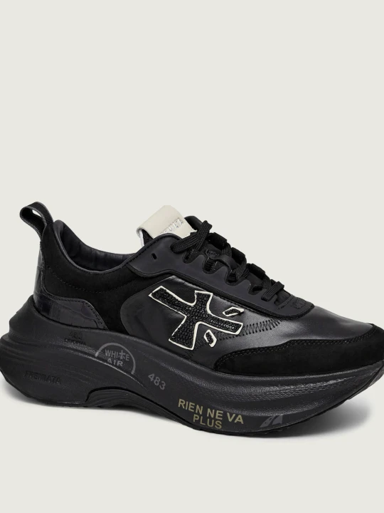 Zdjęcie produktu Premiata Sneakersy Hill Var 7905 | zamsz | z dodatkiem skóry czarny