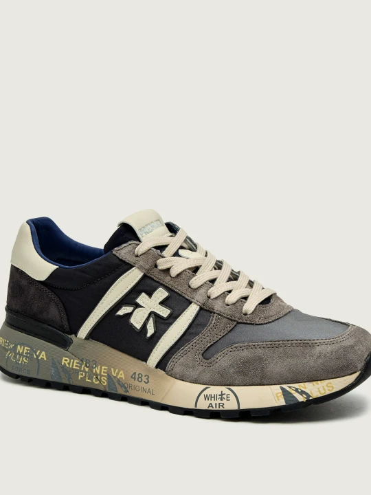 Zdjęcie produktu Premiata Sneakersy LANDER 6906 | z dodatkiem skóry szary