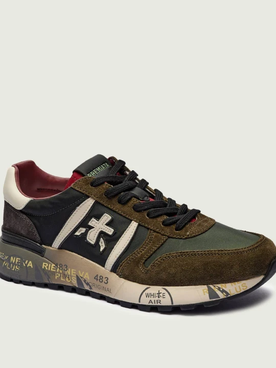Zdjęcie produktu Premiata Sneakersy lander | z dodatkiem skóry khaki
