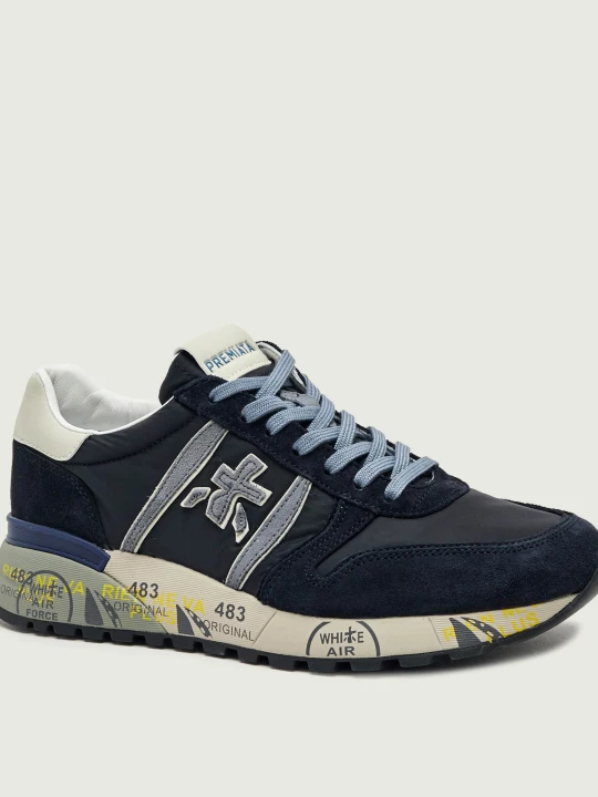 Zdjęcie produktu Premiata Sneakersy Lander | zamsz granatowy