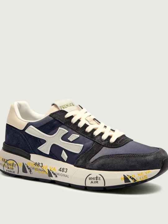 Zdjęcie produktu Premiata Sneakersy MICK | z dodatkiem skóry granatowy