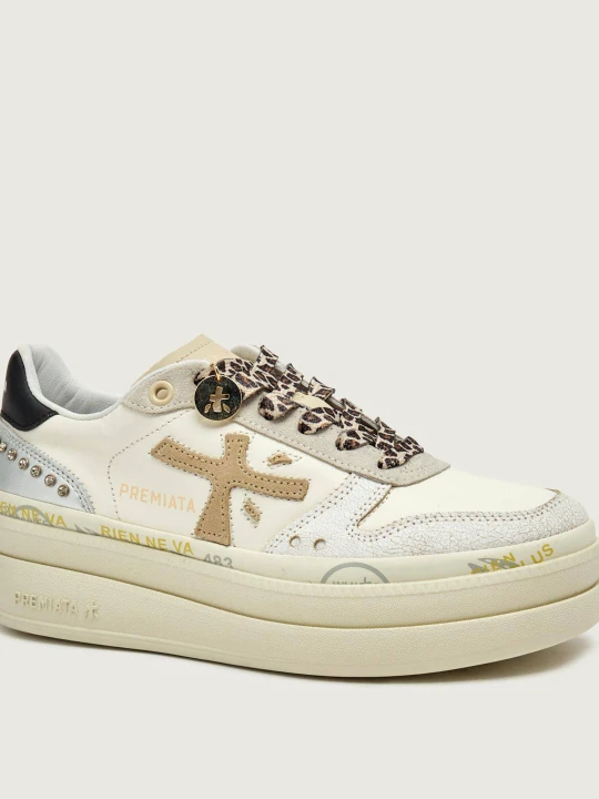 Zdjęcie produktu Premiata Sneakersy MICOL | zamsz ecru