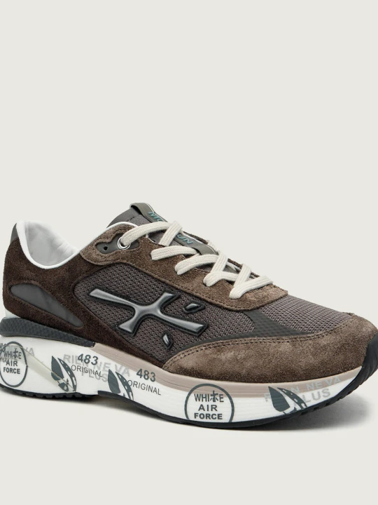 Zdjęcie produktu Premiata Sneakersy MOERUN | z dodatkiem skóry brązowy