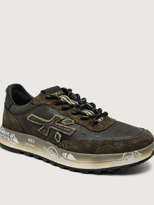 Zdjęcie produktu Premiata Sneakersy NOUS | z dodatkiem skóry khaki