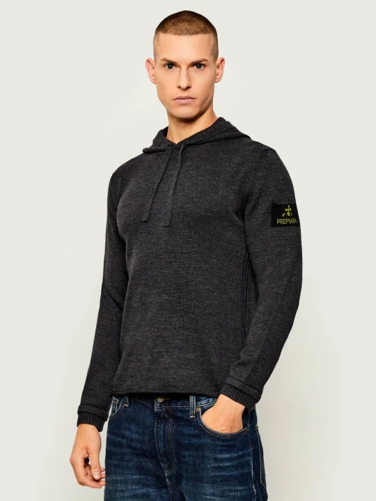 Zdjęcie produktu Premiata Wełniany sweter | Regular Fit grafitowy