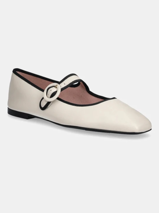Zdjęcie produktu Pretty Ballerinas baleriny skórzane Camille beżowy