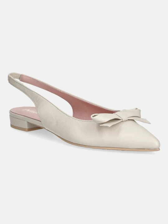 Zdjęcie produktu Pretty Ballerinas baleriny skórzane Clementine beżowy