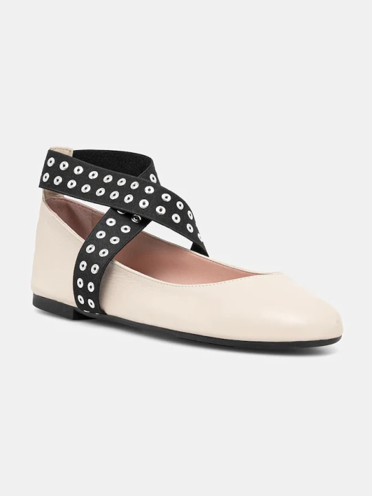 Zdjęcie produktu Pretty Ballerinas baleriny skórzane Nicole beżowy