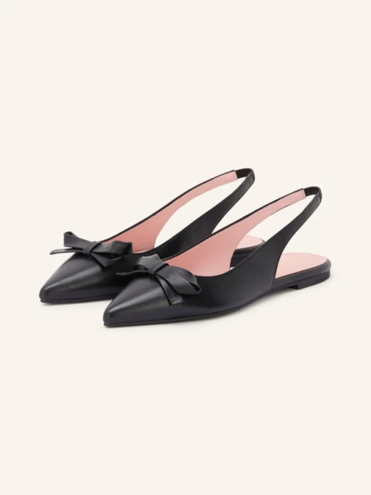 Zdjęcie produktu Pretty Ballerinas Baleriny Slingballerinas Coton schwarz CZARNY