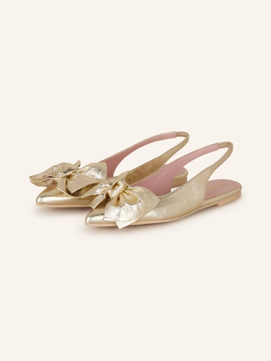 Zdjęcie produktu Pretty Ballerinas Baleriny Z Odkrytą Piętą Chandra gold
