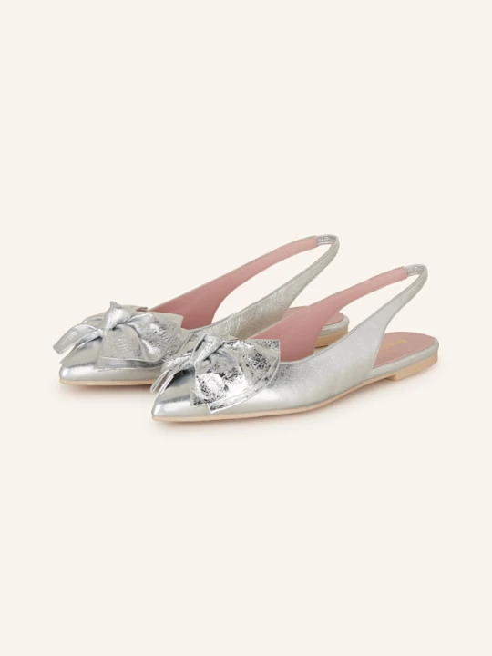 Zdjęcie produktu Pretty Ballerinas Baleriny Z Odkrytą Piętą Chandra silber SREBRNY