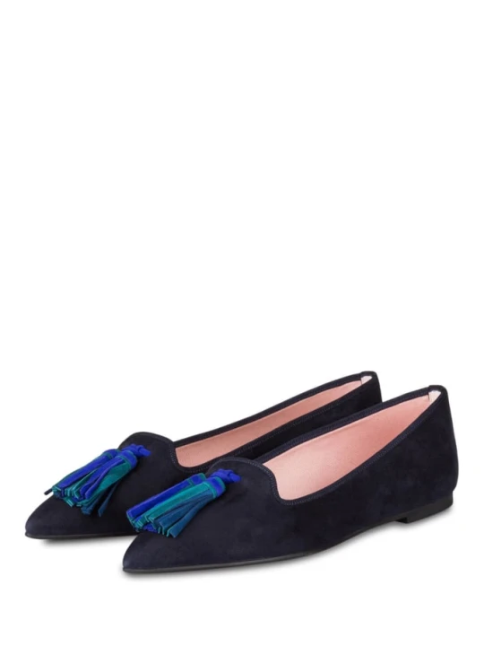 Zdjęcie produktu Pretty Ballerinas Pantofle Z Frędzlami Ella blau GRANATOWY