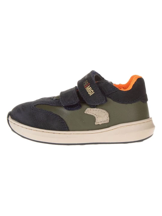 Zdjęcie produktu Primigi Skórzane sneakersy "Float" w kolorze khaki rozmiar: 17