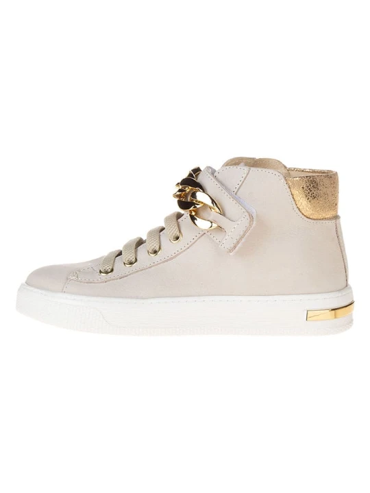 Zdjęcie produktu Primigi Skórzane sneakersy "Stylish" w kolorze białym rozmiar: 25