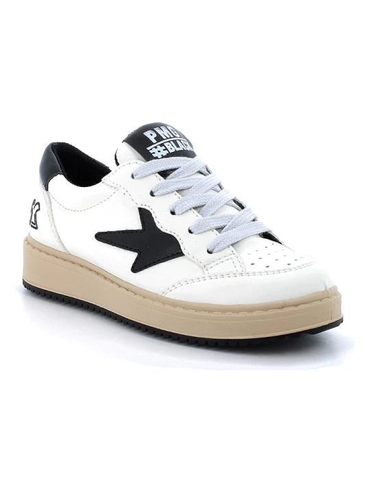 Zdjęcie produktu Primigi Skórzane sneakersy w kolorze biało-czarnym rozmiar: 34
