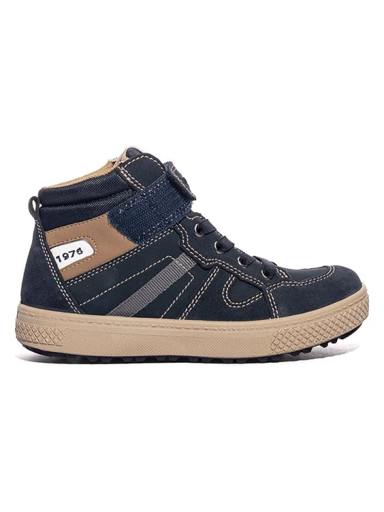 Zdjęcie produktu Primigi Skórzane sneakersy w kolorze granatowym rozmiar: 32