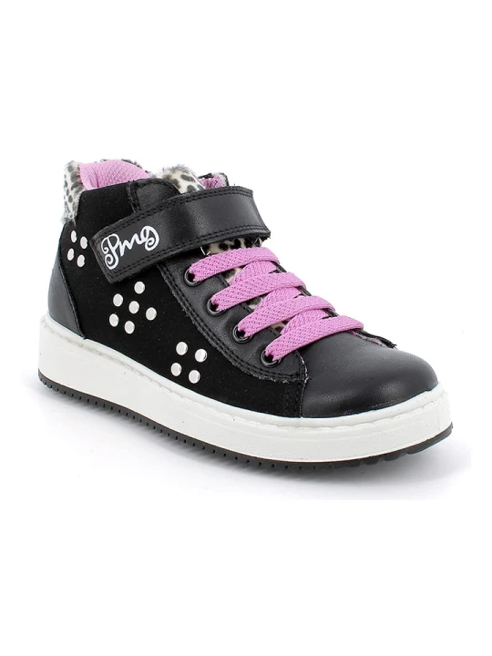 Zdjęcie produktu Primigi Skórzane sneakersy w kolorze jasnoróżowo-czarnym rozmiar: 36