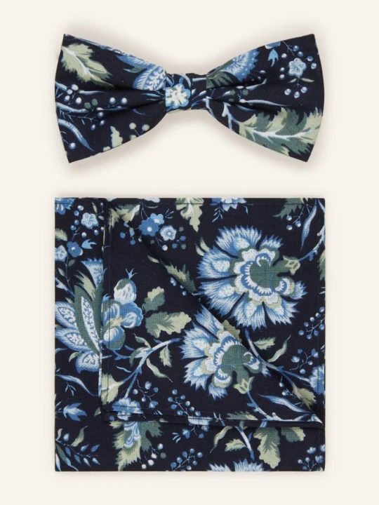 Zdjęcie produktu Prince Bowtie Zestaw: Mucha Z Poszetką blau GRANATOWY