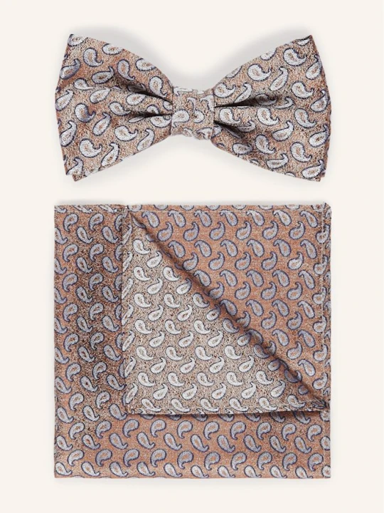 Zdjęcie produktu Prince Bowtie Zestaw: Mucha Z Poszetką braun brązowy