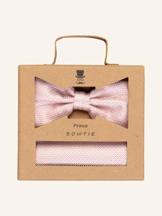 Zdjęcie produktu Prince Bowtie Zestaw: Mucha Z Poszetką pink