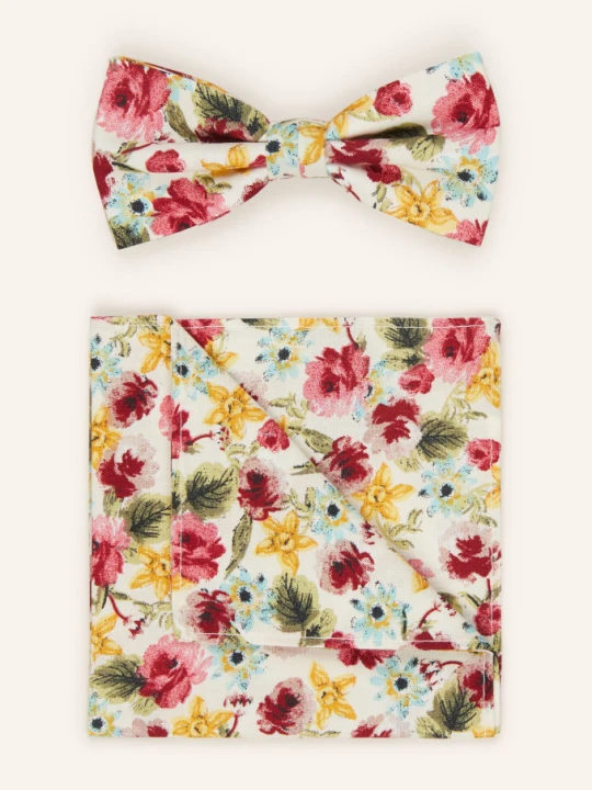 Zdjęcie produktu Prince Bowtie Zestaw: Mucha Z Poszetką rot