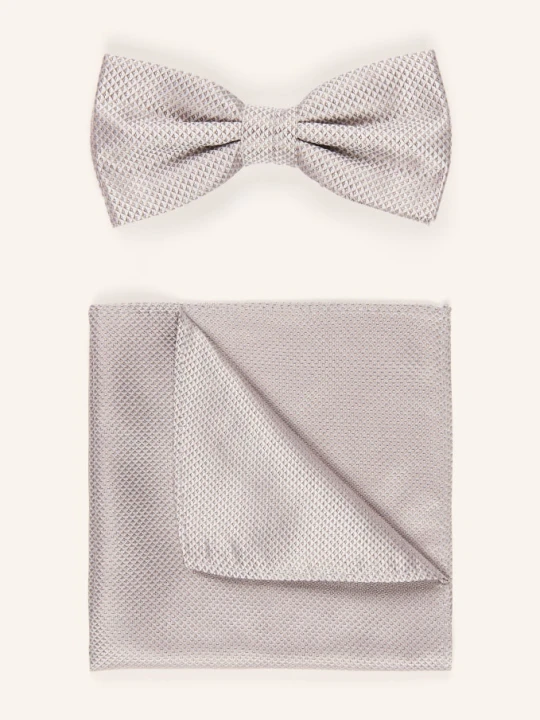 Zdjęcie produktu Prince Bowtie Zestaw: Muszka I Poszetka beige