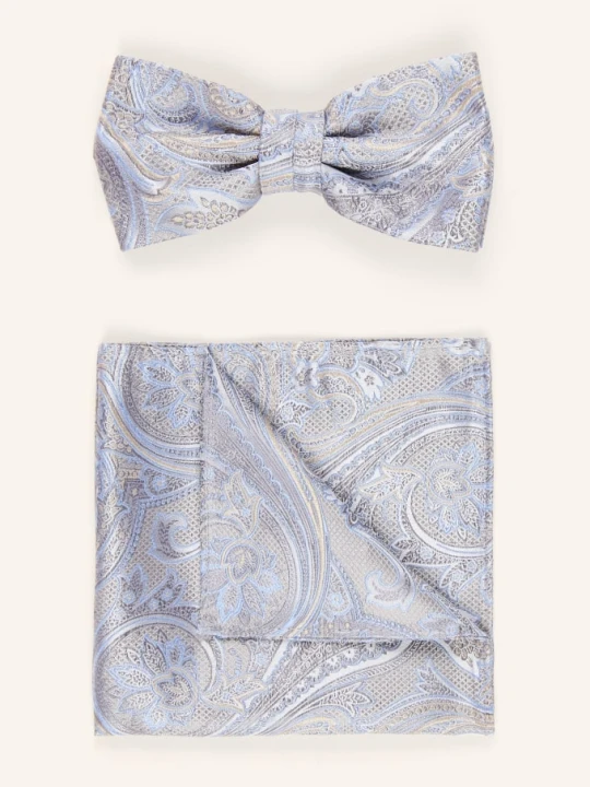 Zdjęcie produktu Prince Bowtie Zestaw: Muszka I Poszetka grau szary