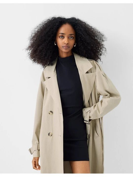 Zdjęcie produktu Prochowiec Bershka piaskowy