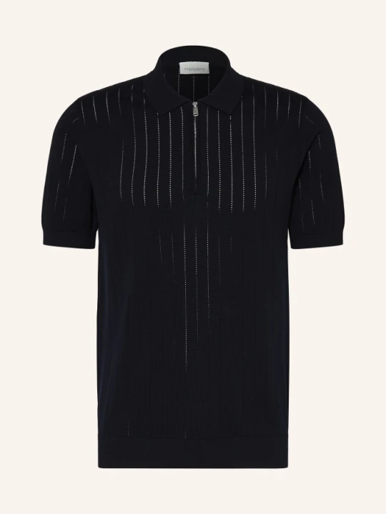 Zdjęcie produktu Profuomo Dzianinowa Koszulka Polo blau CZARNY