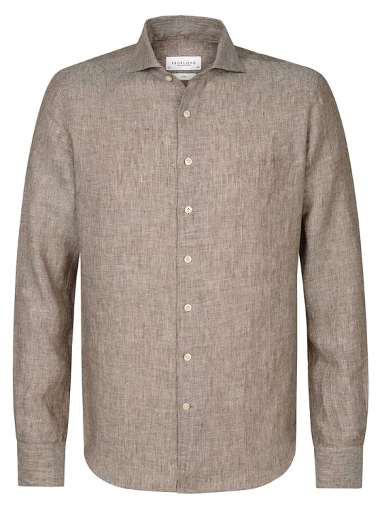Zdjęcie produktu PROFUOMO Koszula - Slim fit - w kolorze szarobrązowym rozmiar: 41