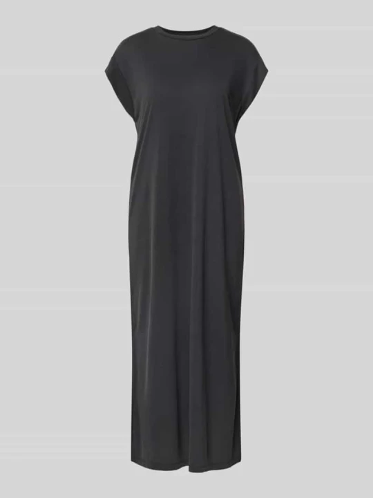 Zdjęcie produktu Prosta sukienka casualowa z mieszanki wiskozy model 'ANORA' Pieces Czarny