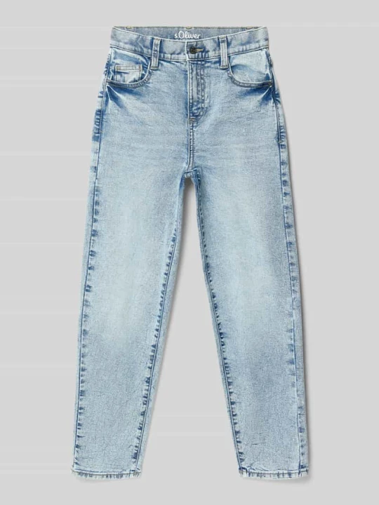 Zdjęcie produktu Proste jeansy o kroju Straight Fit z mieszanki bawełny s.Oliver Niebieski
