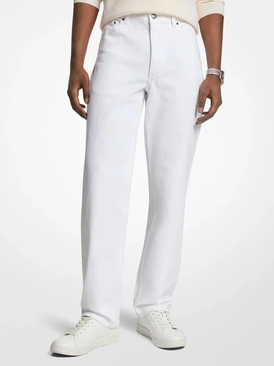 Zdjęcie produktu Proste jeansy z elastycznego denimu Finn Michael Kors BIAŁY (Biały)
