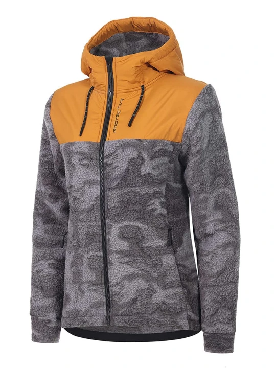 Zdjęcie produktu Protective Kurtka polarowa "Frosty Girl" w kolorze szaro-pomarańczowym rozmiar: 42
