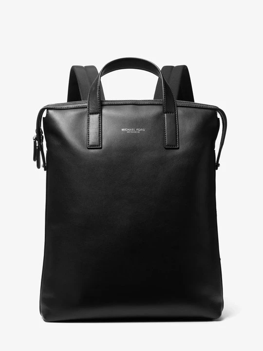 Zdjęcie produktu Przepinany plecak Nicholas z groszkowej skóry Michael Kors CZARNY (Czarny)
