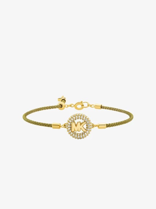 Zdjęcie produktu Przesuwana bransoletka sznurkowa z zawieszką MK Pop z kryształkami pavé Michael Kors