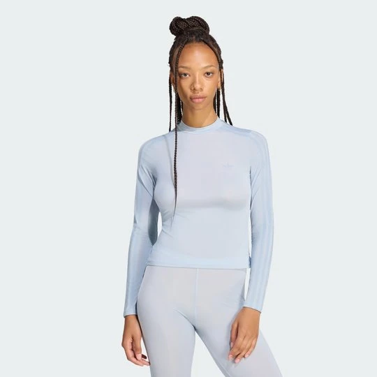Zdjęcie produktu PRZEŚWITUJĄCA KOSZULKA Z DŁUGIMI RĘKAWAMI ADIDAS ORIGINALS BY JENNIE Wonder Blue