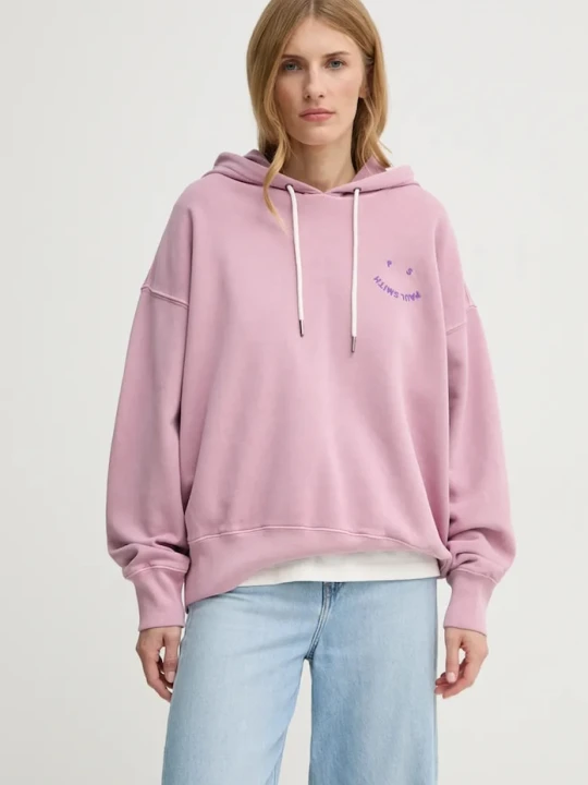 Zdjęcie produktu PS Paul Smith bluza bawełniana fioletowy
