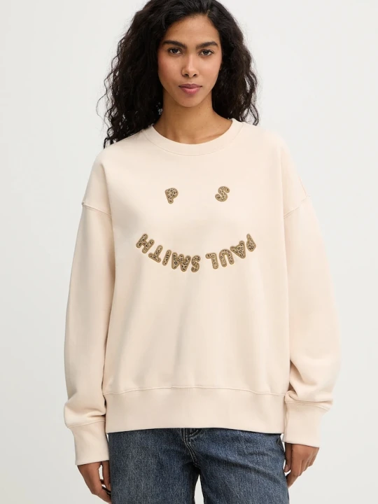 Zdjęcie produktu PS Paul Smith bluza bawełniana beżowy