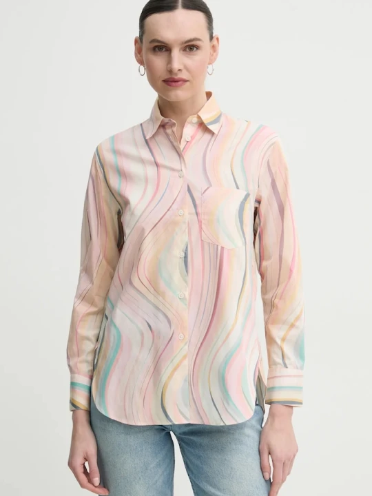 Zdjęcie produktu PS Paul Smith koszula bawełniana różowy