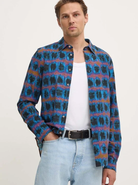 Zdjęcie produktu PS Paul Smith koszula bawełniana granatowy