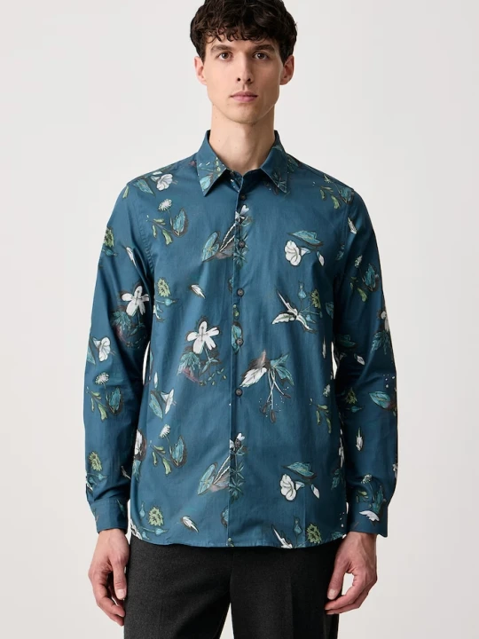 Zdjęcie produktu PS Paul Smith koszula męska bawełniana granatowy