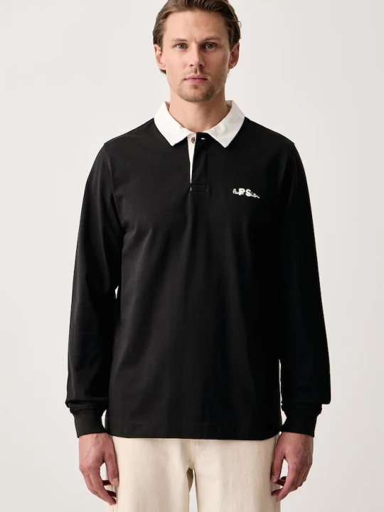 Zdjęcie produktu PS Paul Smith longsleeve męski bawełniany czarny