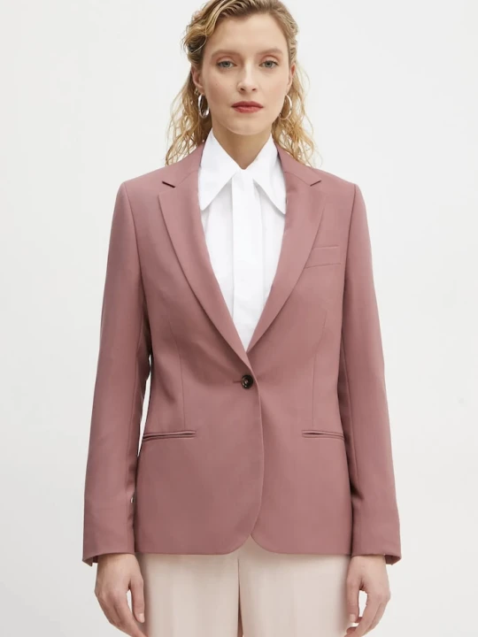 Zdjęcie produktu PS Paul Smith marynarka wełniana różowy