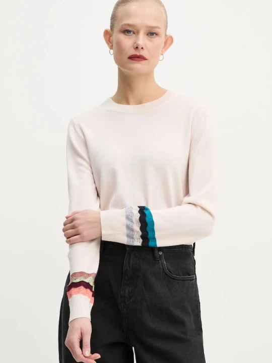 Zdjęcie produktu PS Paul Smith sweter wełniany beżowy
