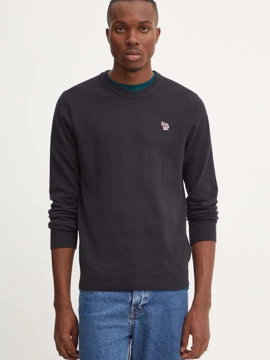 Zdjęcie produktu PS Paul Smith sweter z domieszką wełny czarny