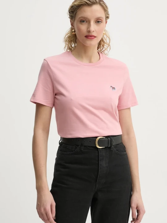Zdjęcie produktu PS Paul Smith t-shirt bawełniany różowy